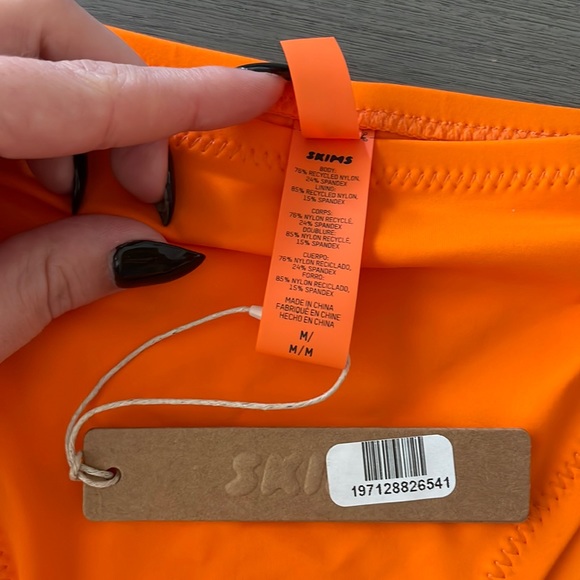 SKIMS Orange Bikini Bottom Mid Coverage Swim - Picture 4 of 5